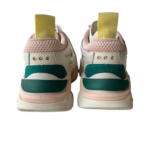 Brandblack Saga Chunky Dad Sneakers in Green, Pink and White Size 4 - Picture 13 of 16